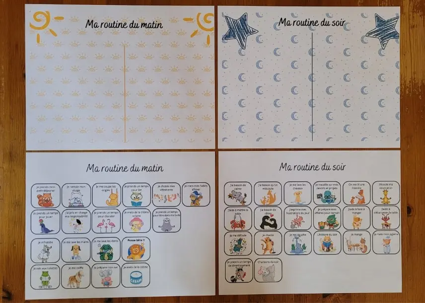 Vérifier l'impression des documents Vérifier l'impression des supports et vignettes des tableaux de routine
