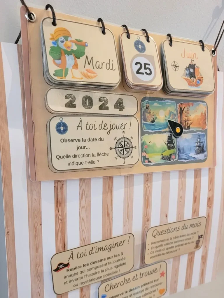 Calendrier perpétuel pirate et jeux Calendrier perpétuel Pirate et Jeux
