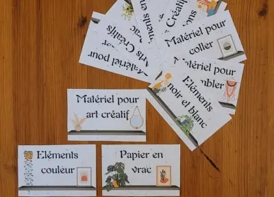 Étiquettes pour matériel créatif Étiquettes pour matériel créatif