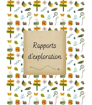 Page de présentation - Rapports exploration Page de présentation - Rapports d'exploration aventure