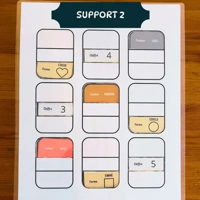 Support 2 par dessus Placer le support 2 par dessus