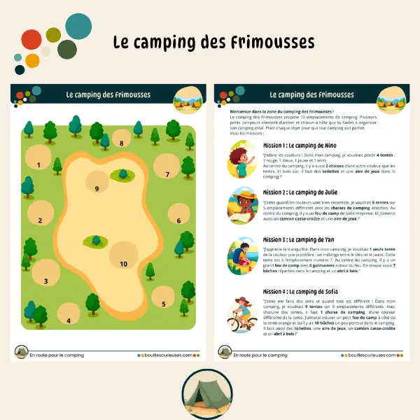 Activités enfant 3 à 5 ans - Le camping des Frimousses - Le grand jeu