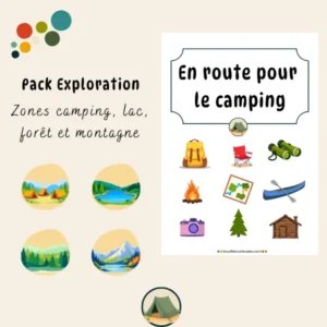 Pack Exploration : Activités camping, lac, forêt et montagne enfant 3 à 6 ans