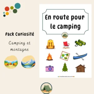 Pack Curiosité : Activités camping et montagne enfant 3 à 6 ans