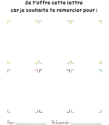 Carte de remerciement avec vignettes images à ajouter - Personnalisation d'une carte de remerciement pour éducatrice, maîtresse, atsem, professeur