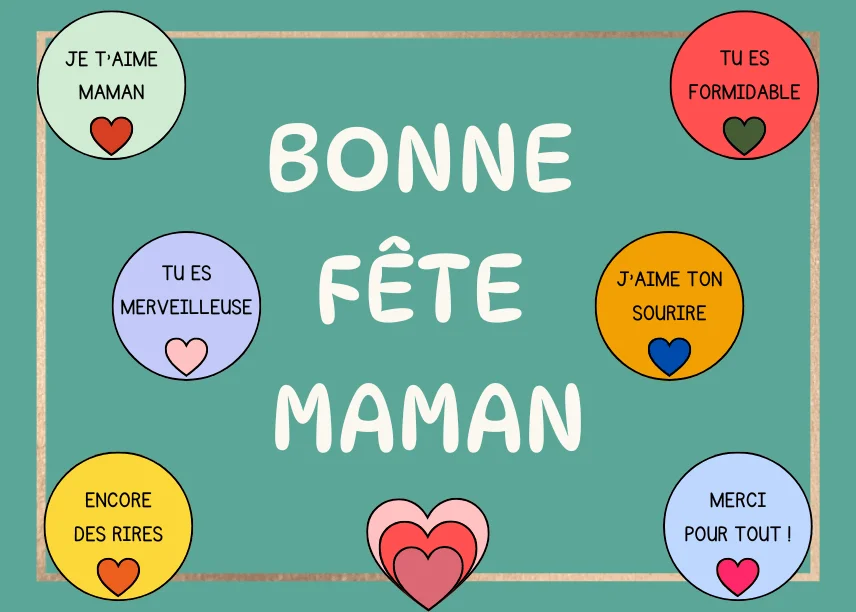 Fête des mères - Fiches d'activités à imprimer et à personnaliser pour maman