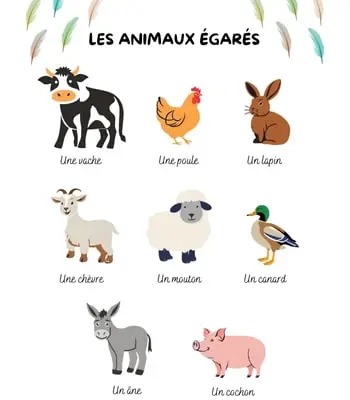 Chasse au trésor à la ferme - Les animaux égarés Chasse au trésor à imprimer - La ferme - Les animaux égarés
