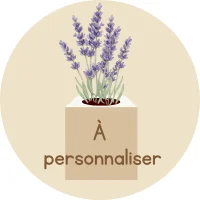 Ecocube de fleur à personnaliser pour offrir - à personnaliser