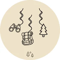Décoration à suspendre pour fête d'enfant thème aventure, camping et nature