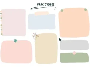 Fiche de vrac d'idées à imprimer
