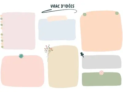 Fiche de vrac d'idées Fiche de vrac d'idées à imprimer