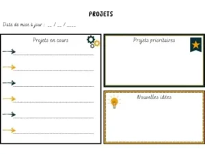 Fiche de mes projets à imprimer