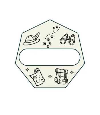 Identification des invités pour anniversaire aventure - icônes - à imprimer en pdf