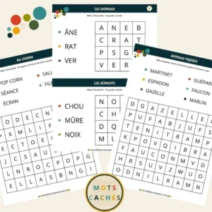 Mots cachés - À petits pas 01 - Enfant et débutant