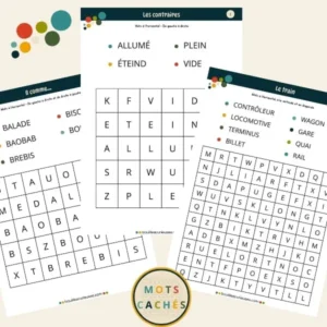 Mots cachés - À petits pas 04 - Enfant et débutant