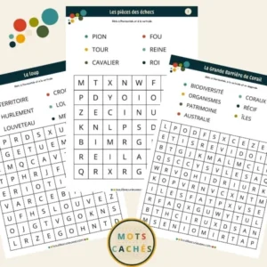 Grilles de mots cachés - En confiance 01