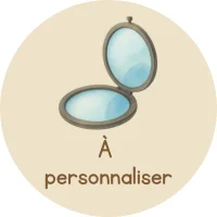 Miroir de poche à personnaliser pour offrir