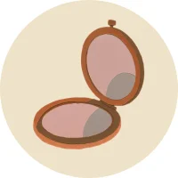 Idée pour la fête des mères - Miroir de poche pour les mamans élégantes