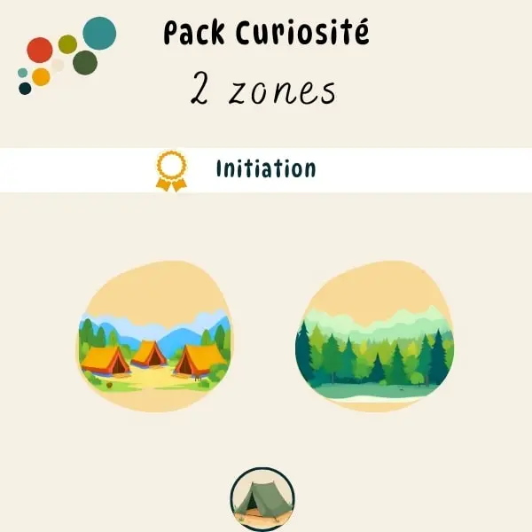 Pack Curiosité : Activités camping et forêt Pack Curiosité : Activités camping et forêt enfant 3 à 6 ans