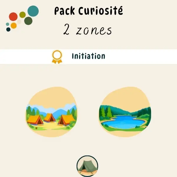 Pack Curiosité : Activités camping et lac Pack Curiosité : Activités camping et lac enfant 3 à 5 ans