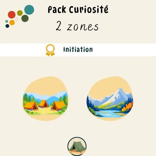 Pack Curiosité : Activités camping et montagne Pack Curiosité : Activités camping et montagne enfant 3 à 6 ans