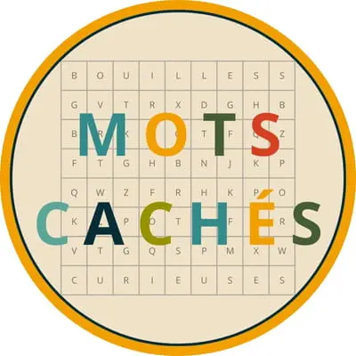 Pastille activités mots cachés